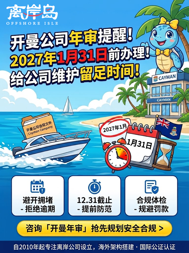 2027年开曼公司年审提醒